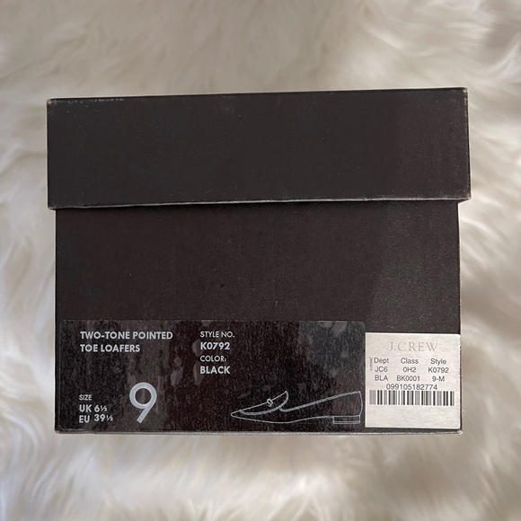 NIB J.Crew Two-Tone Pointed Toe Loafers - Picture 6 of 6